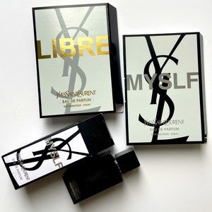 BNIB YSL miniature of MYSELF (7.5ml) + samples of Libre & Myself.